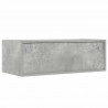 Szafka pod TV z oświetleniem LED, szarość betonu, 75x35,5x25 cm