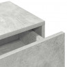 Półka ścienna z szufladami, szarość betonu 100x36x19 cm