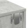 Półka ścienna z szufladami, szarość betonu 100x36x19 cm