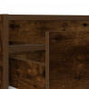 Szafka pod TV z LED, przydymiony dąb, 75x35,5x25 cm