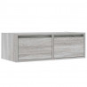 Szafka pod TV z LED, szary dąb sonoma, 75x35,5x25 cm