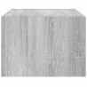 Szafka pod TV z LED, szary dąb sonoma, 75x35,5x25 cm