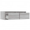 Szafka pod TV z LED, szary dąb sonoma, 75x35,5x25 cm
