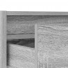 Szafka pod TV z LED, szary dąb sonoma, 75x35,5x25 cm