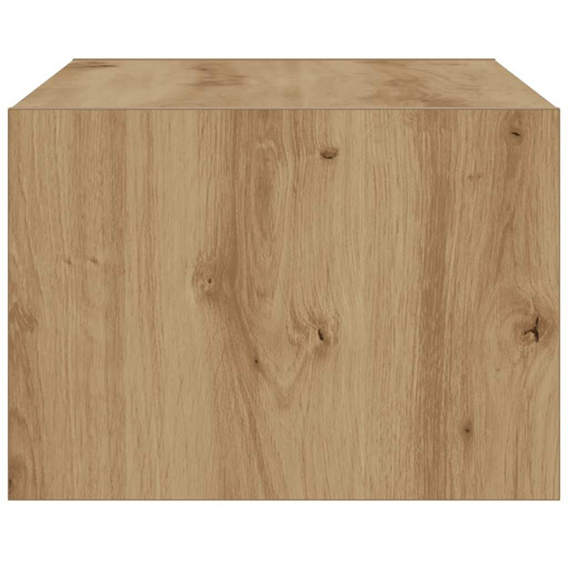 Szafka pod TV z oświetleniem LED, dąb artisan, 75x35,5x25 cm