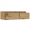 Szafka pod TV z oświetleniem LED, dąb artisan, 75x35,5x25 cm
