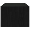 Szafka pod TV z oświetleniem LED, czarna, 100x35,5x25 cm