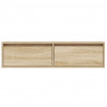 Szafka pod TV z oświetleniem LED, dąb sonoma, 100x35,5x25 cm