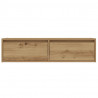 Szafka pod TV z oświetleniem LED, dąb artisan, 100x35,5x25 cm