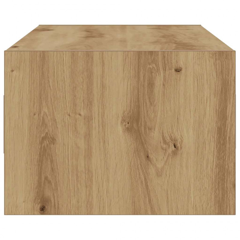 Szafka pod TV z oświetleniem LED, dąb artisan, 100x35,5x25 cm