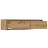 Szafka pod TV z oświetleniem LED, dąb artisan, 100x35,5x25 cm