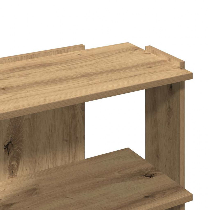 Regał 3-poziomowy Artisan Oak 60x30x60 cm Drewno klejone