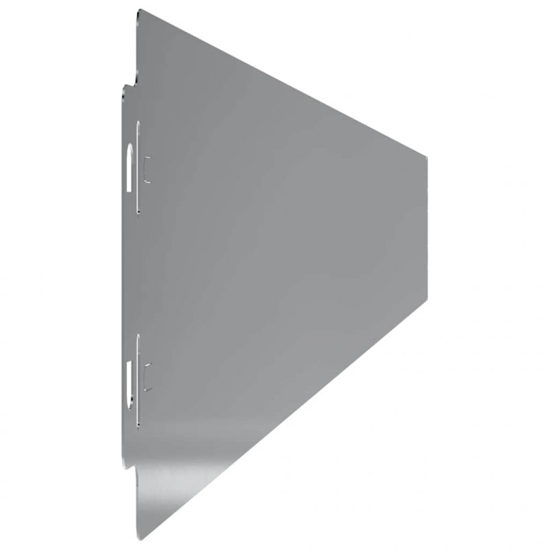 Obrzeża trawnikowe 10 szt. 10x103 cm Stal ocynkowana