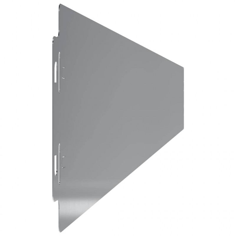 Obrzeża trawnikowe 50 szt. 10x103 cm Stal ocynkowana
