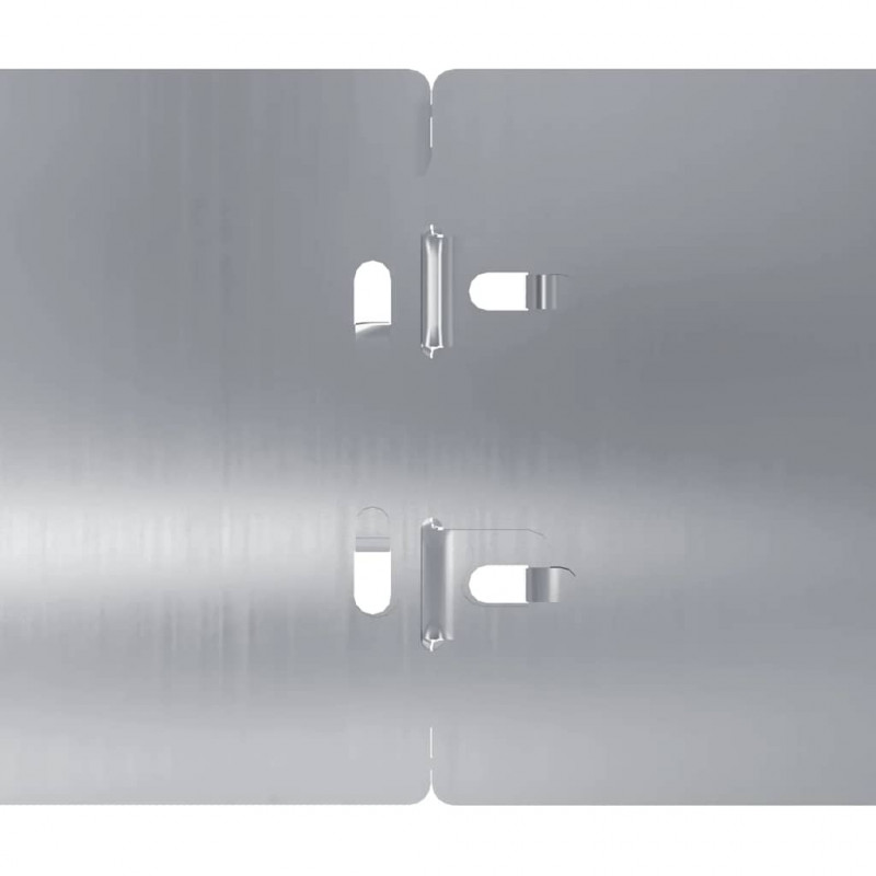 Obrzeża trawnikowe 50 szt. 10x103 cm Stal ocynkowana