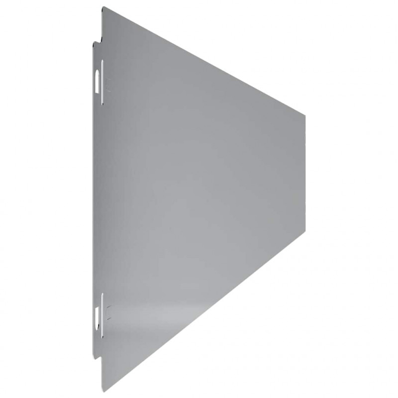 Obrzeża trawnikowe 10 szt. 15x103 cm Stal ocynkowana