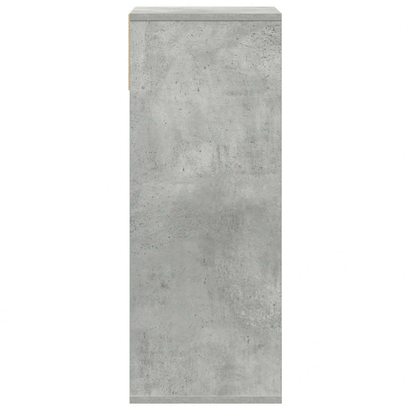 Regał, betonowy szary, 34x31x80 cm, materiał drewnopochodny
