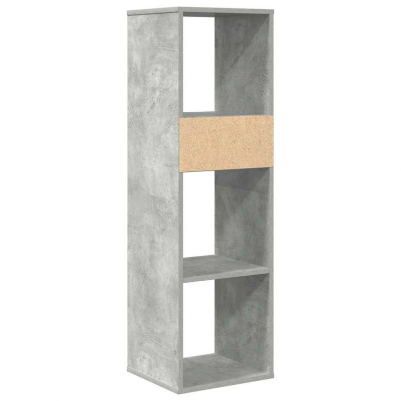 Regał, betonowy szary, 34x31x112 cm, materiał drewnopochodny