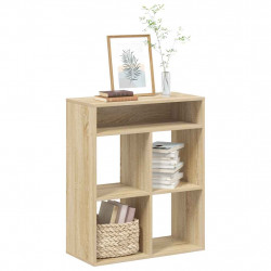 Regał na książki dąb sonoma 80x35x76 cm materiał drewnopochodny