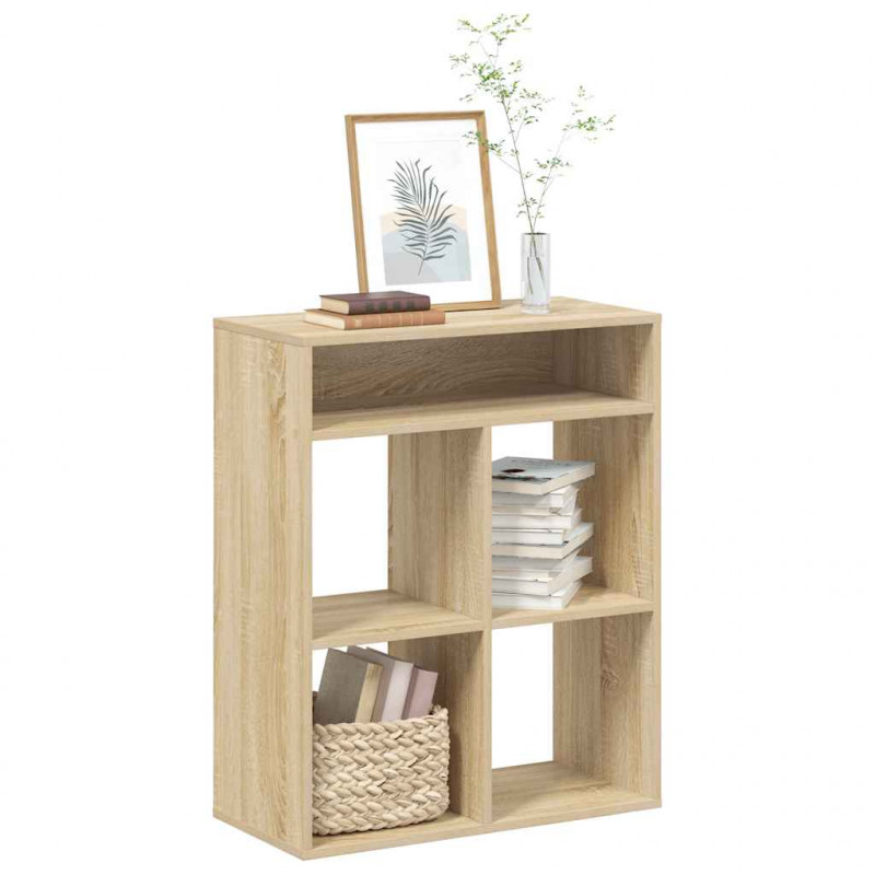 Regał na książki dąb sonoma 80x35x76 cm materiał drewnopochodny