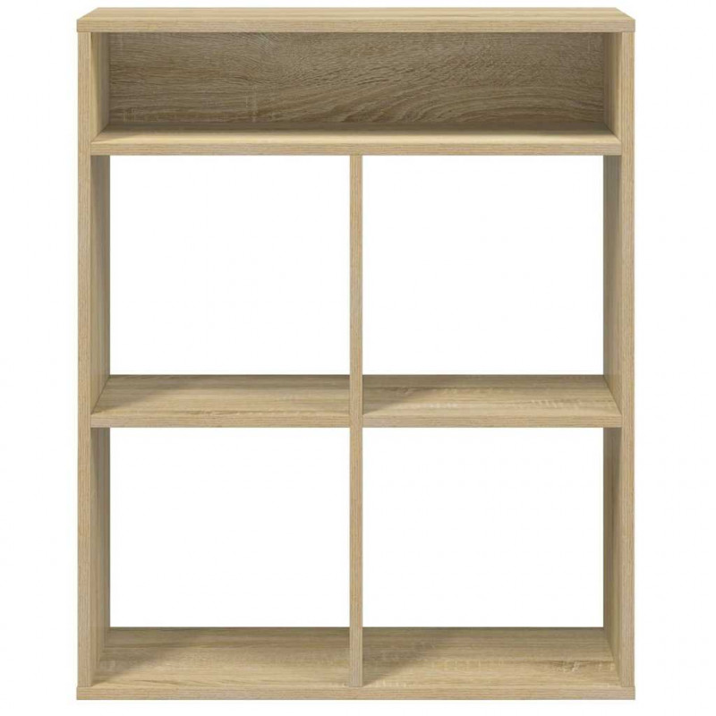 Regał na książki dąb sonoma 80x35x76 cm materiał drewnopochodny