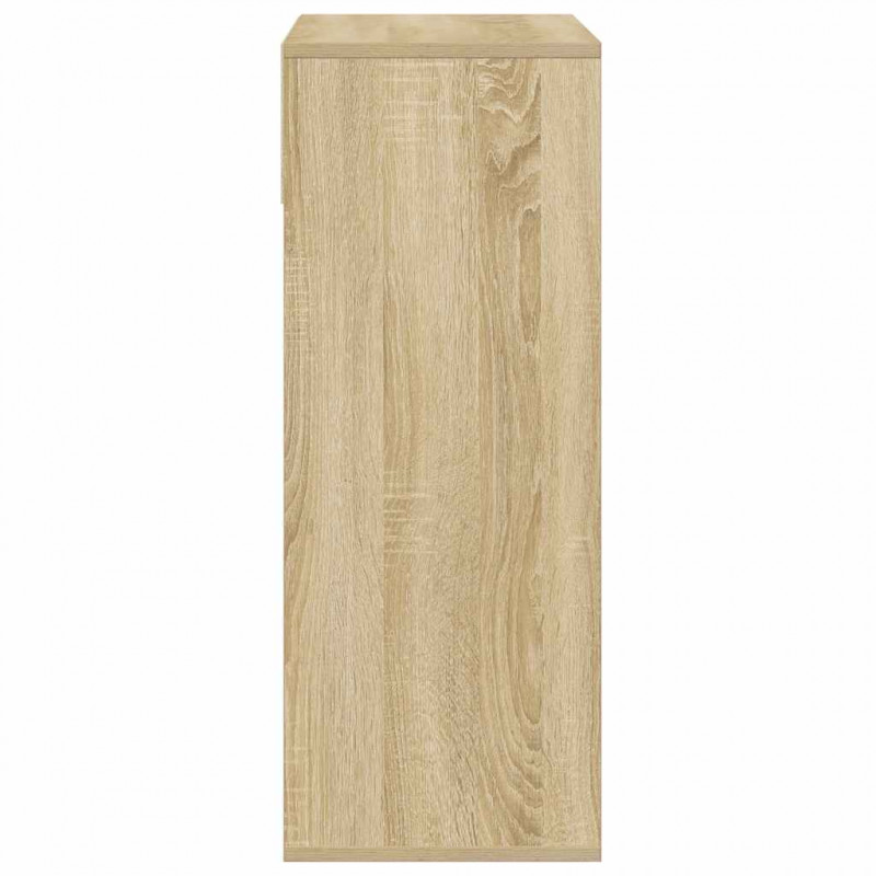 Regał na książki dąb sonoma 80x35x76 cm materiał drewnopochodny