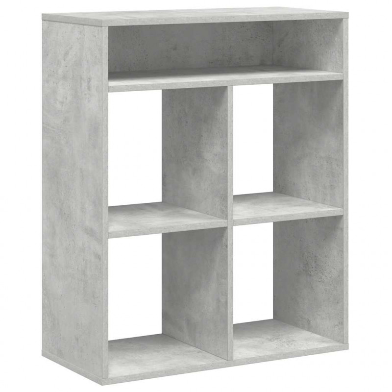 Regał, betonowy szary, 66x31x80 cm, materiał drewnopochodny