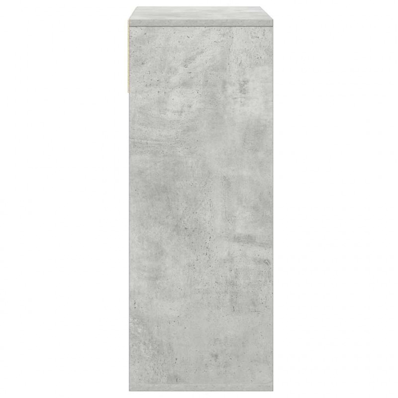 Regał, betonowy szary, 66x31x80 cm, materiał drewnopochodny