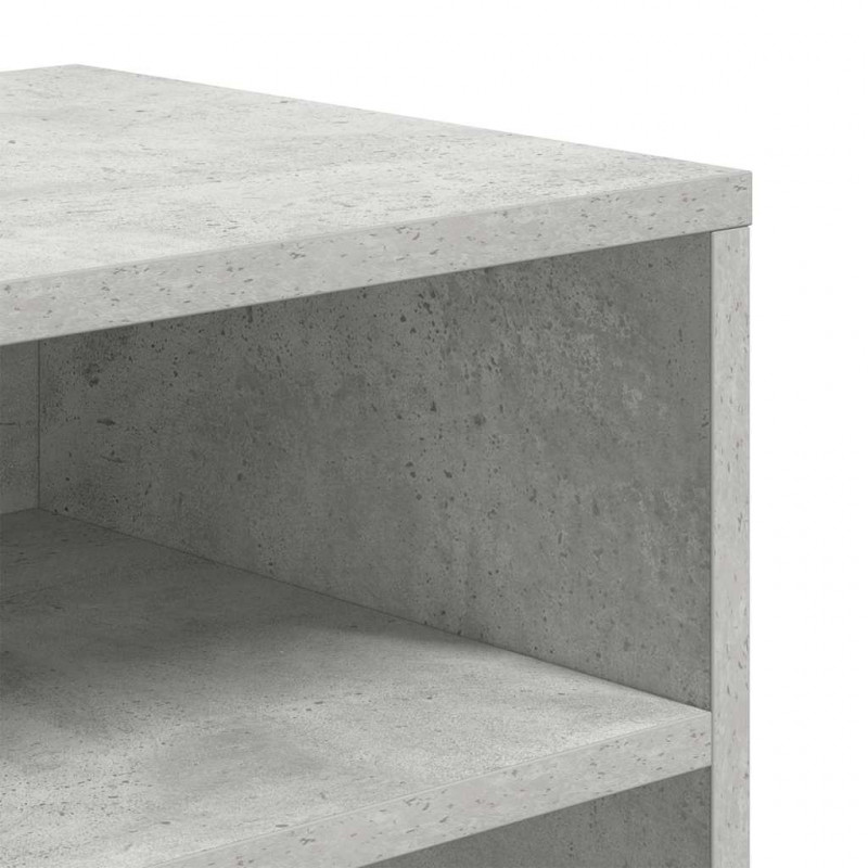 Regał, betonowy szary, 66x31x80 cm, materiał drewnopochodny