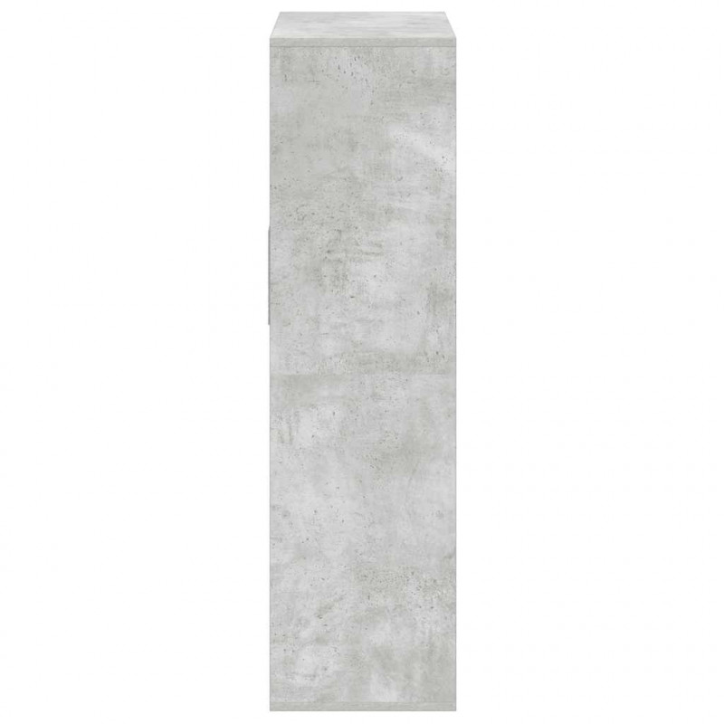 Regał, betonowy szary,66x31x112 cm, materiał drewnopochodny