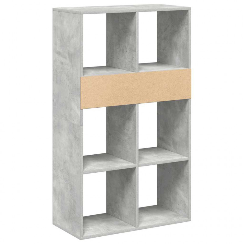 Regał, betonowy szary,66x31x112 cm, materiał drewnopochodny