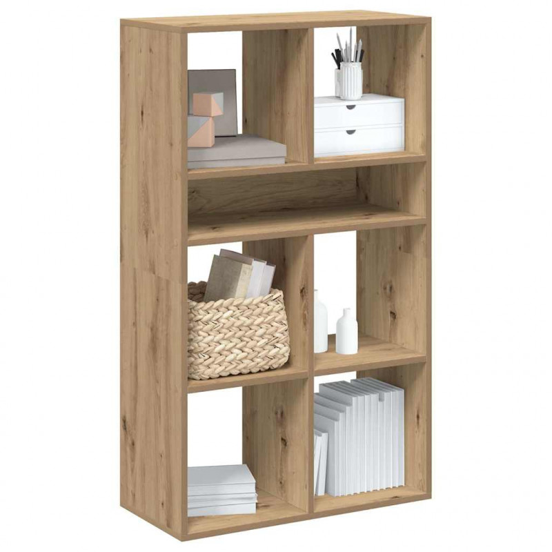 Szafka na książki, dąb artisan, materiał drewnopochodny