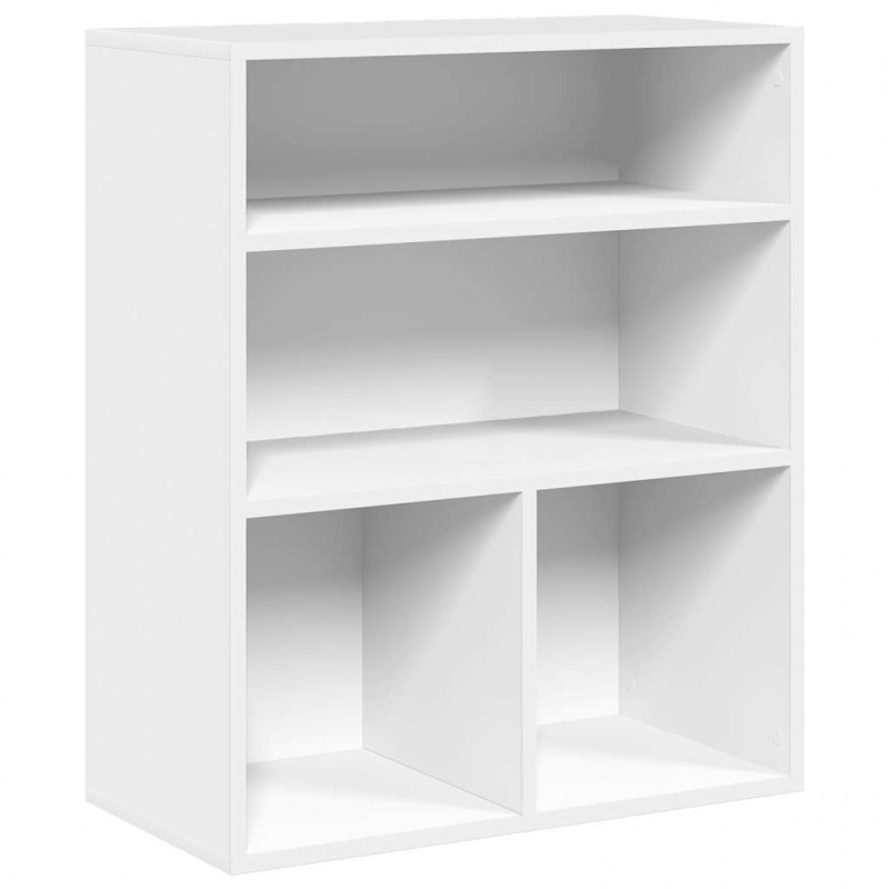Regał, biały, 60x30x71,5 cm, materiał drewnopochodny