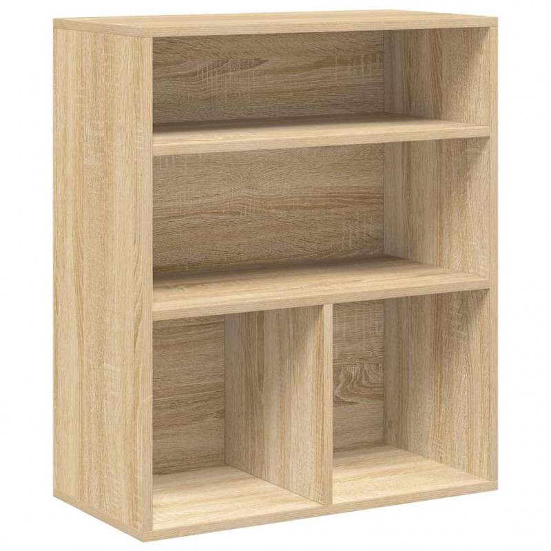 Regał na książki, dąb sonoma, materiał drewnopochodny