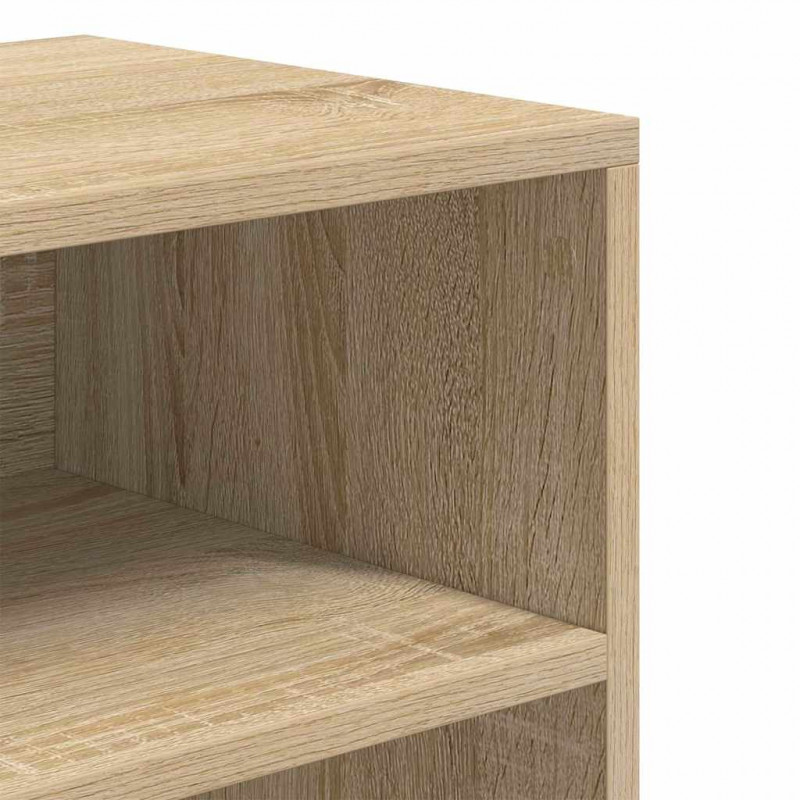 Regał na książki, dąb sonoma, materiał drewnopochodny