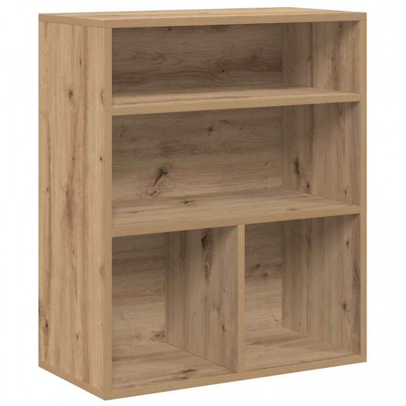 Regał na książki, dąb artisan, materiał drewnopochodny