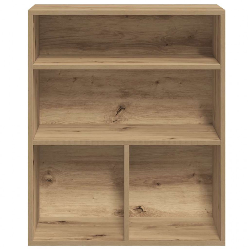 Regał na książki, dąb artisan, materiał drewnopochodny