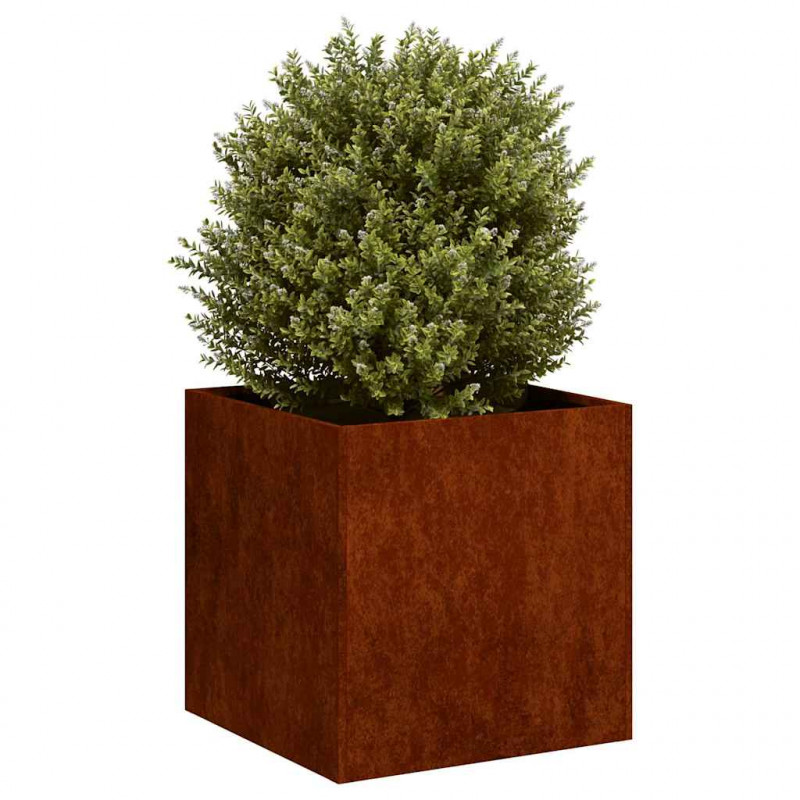 Doniczka Rusty 40x40x40 cm Stal nierdzewna