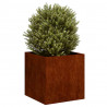 Doniczka Rusty 40x40x40 cm Stal nierdzewna