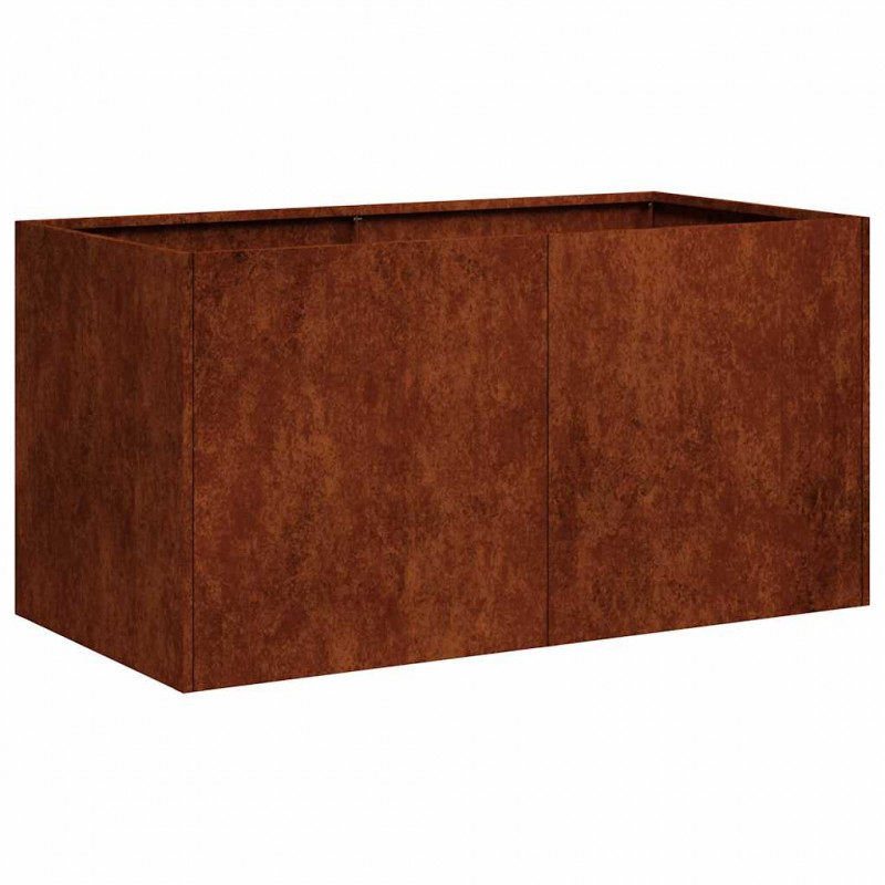 Doniczka Rusty 80x40x40 cm Stal nierdzewna