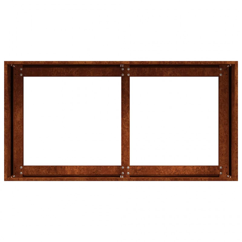 Doniczka Rusty 80x40x40 cm Stal nierdzewna