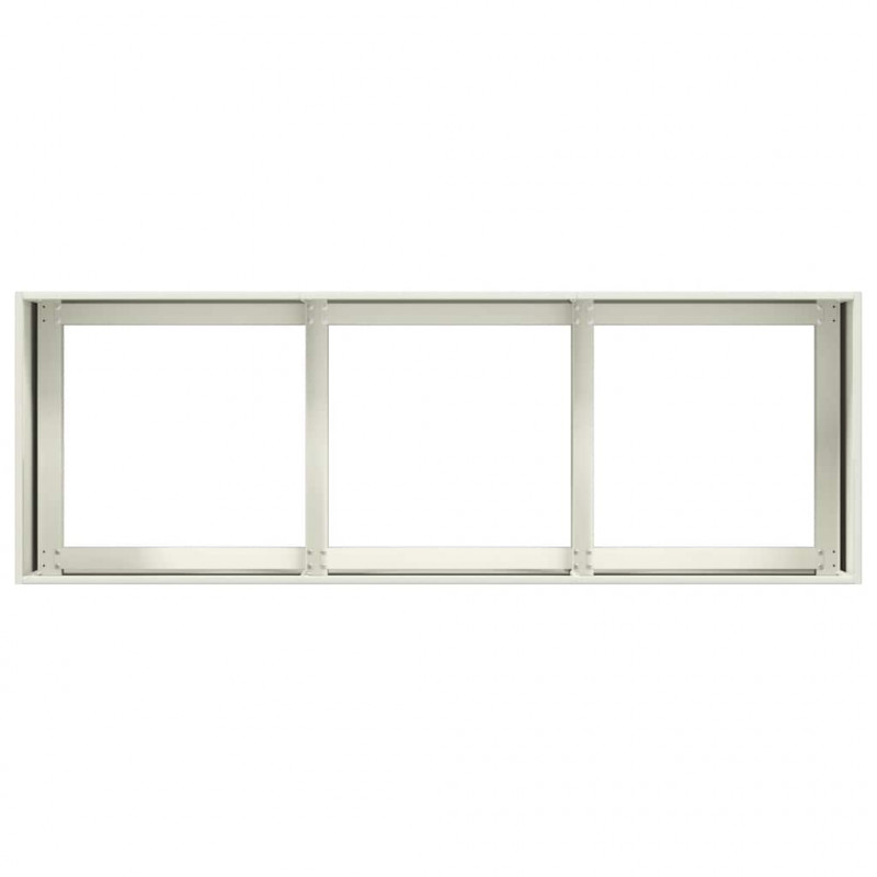 Donica, biała, 120x40x40 cm, stal walcowana na zimno