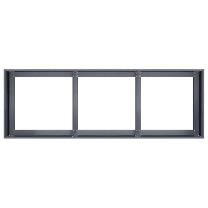 Doniczka Antracyt 120x40x40 cm Stal walcowana na zimno