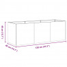 Doniczka Antracyt 120x40x40 cm Stal walcowana na zimno