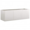 Doniczka 120x40x40 cm Stal nierdzewna