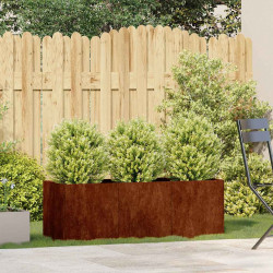 Doniczka Rusty 120x40x40 cm Stal nierdzewna