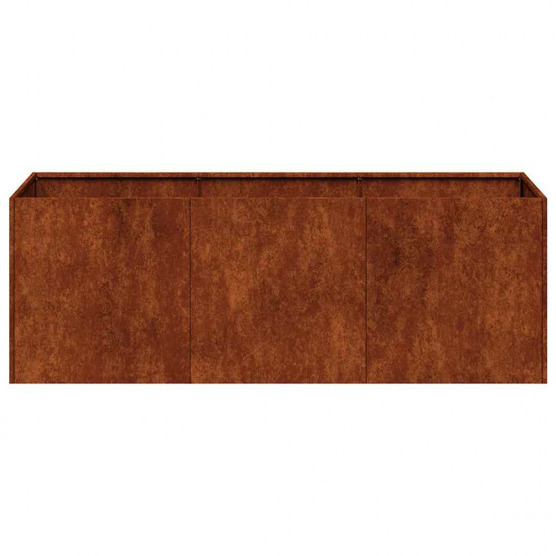 Doniczka Rusty 120x40x40 cm Stal nierdzewna