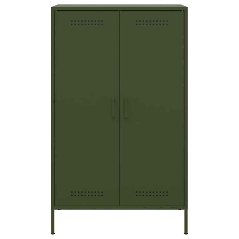Szafka, oliwkowa, 68x39x113 cm, stal