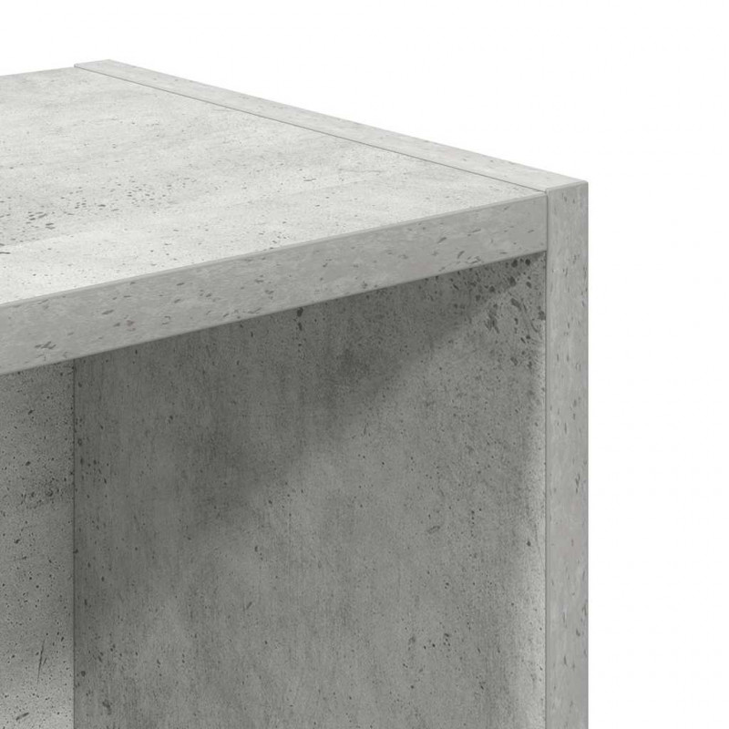 Regał, szarość betonu, 31x24x77 cm, materiał drewnopochodny