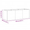 Doniczka Rusty 120x40x40 cm Stal nierdzewna